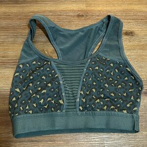 Emerald Leopard Mesh Bomber Bra